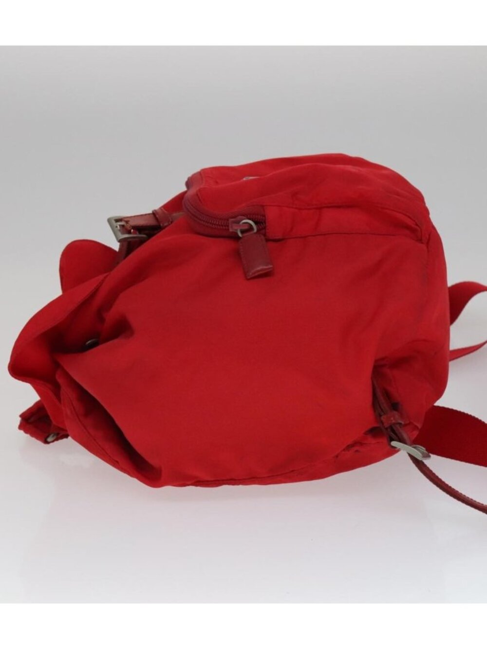 PRADA Backpack Nylon Red - Picture 4 of 16